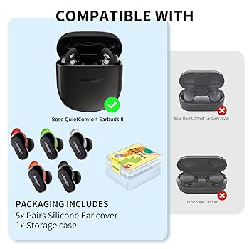 Amazon | Bose QuietComfort イヤーチップ - 5組、滑り止め